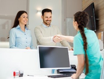 patients shaking hands with team member in Albuquerque